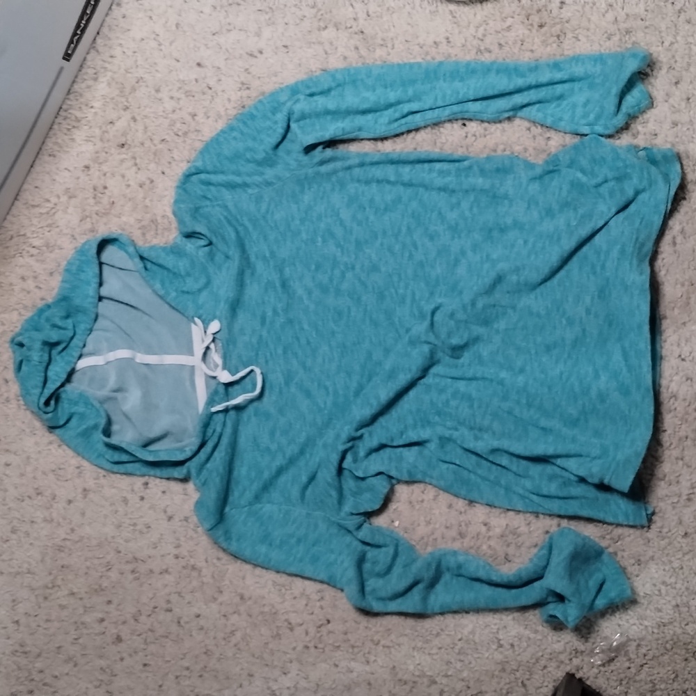 SO brand teal hoodie